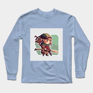 Anime Samurai Elf Long Sleeve T-Shirt